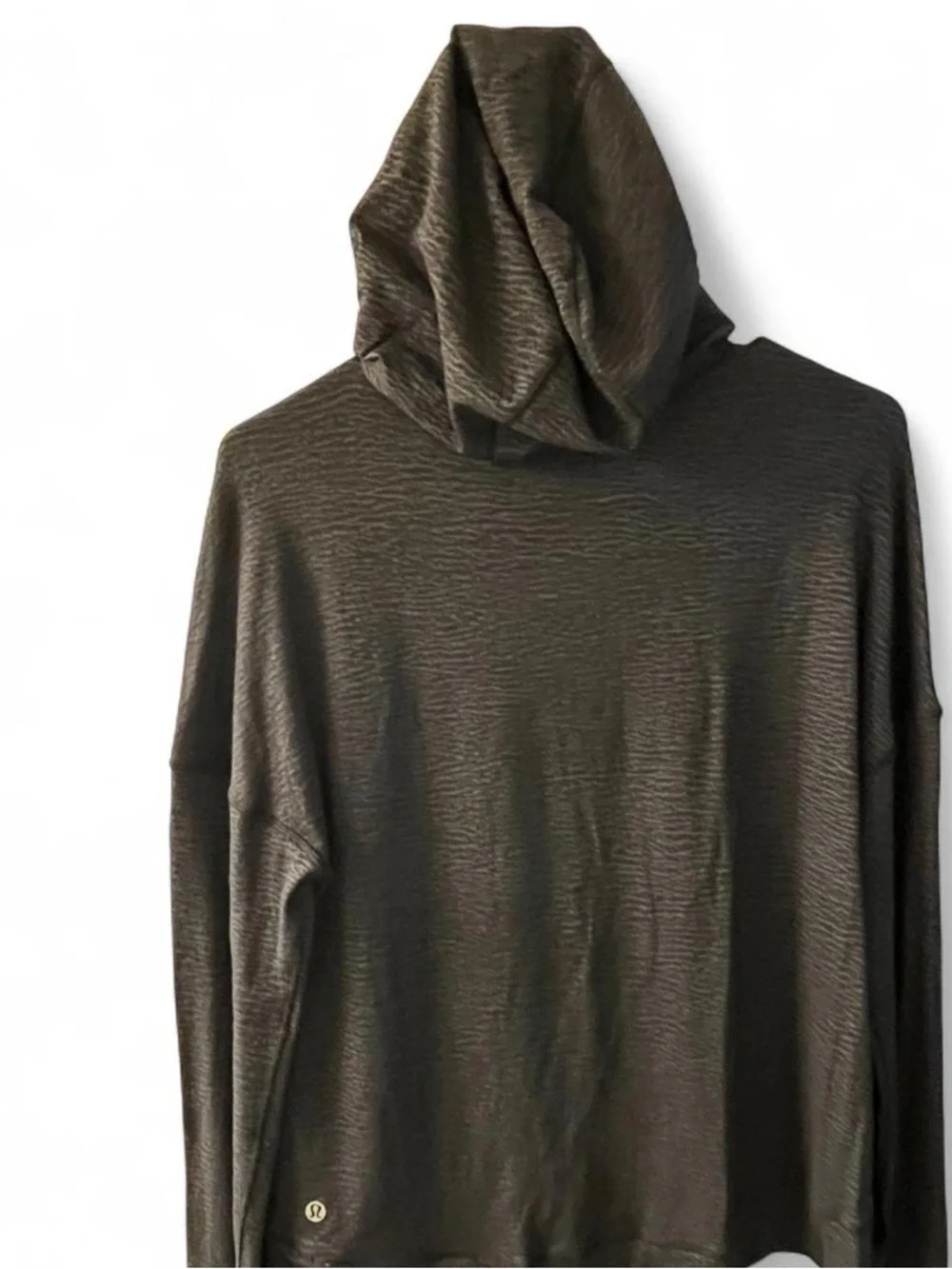 lululemon athletica Charcoal Black Lightweight Hooded Pullover - Picture 6 of 7
